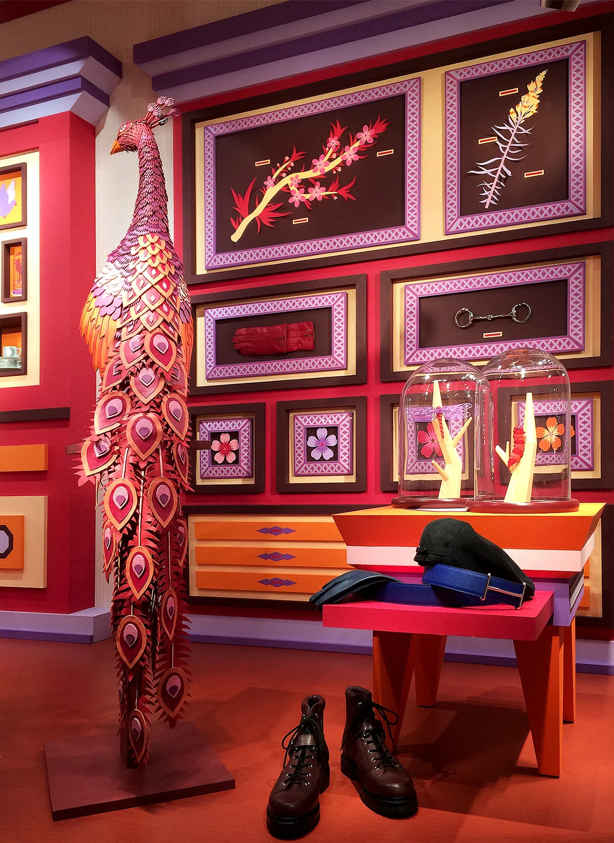 Zim & Zou's Paper Made Windows for Hermès Maison Shanghai